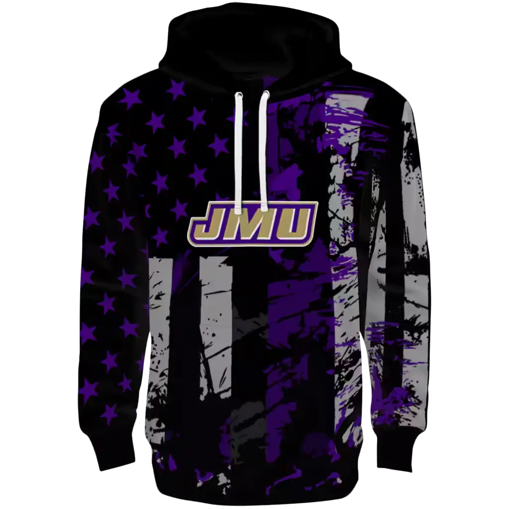 personalized james madison dukes distressed flag purple black hoodie best selling personalized james madison dukes distressed flag purple black hoodie best selling