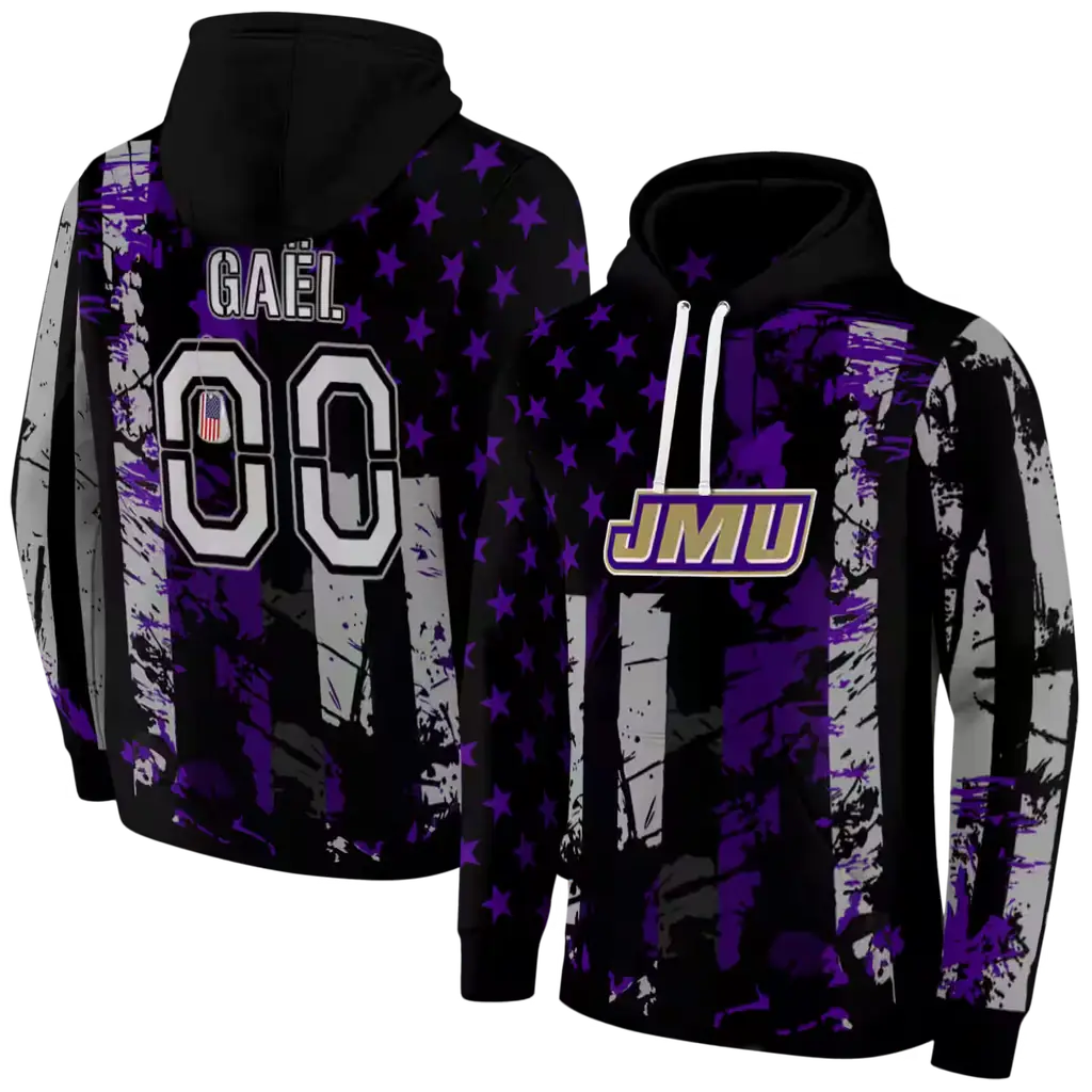 personalized james madison dukes distressed flag purple black hoodie fashion forward personalized james madison dukes distressed flag purple black hoodie fashion forward