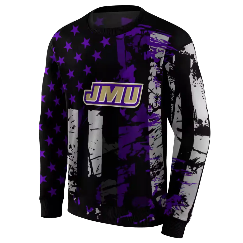 personalized james madison dukes distressed flag purple black hoodie new arrival personalized james madison dukes distressed flag purple black hoodie new arrival