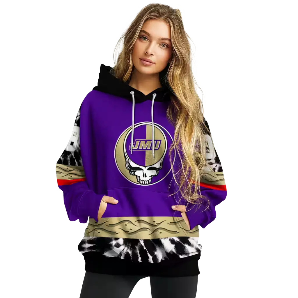 personalized james madison dukes grateful vibes purple hoodie high quality personalized james madison dukes grateful vibes purple hoodie high quality