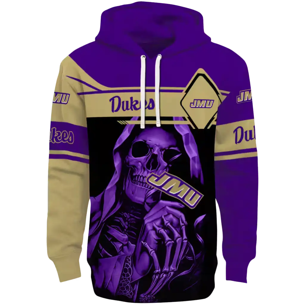 personalized james madison dukes grim reaper purple black hoodie best selling personalized james madison dukes grim reaper purple black hoodie best selling