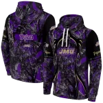 personalized james madison dukes hunting theme purple black hoodie best selling