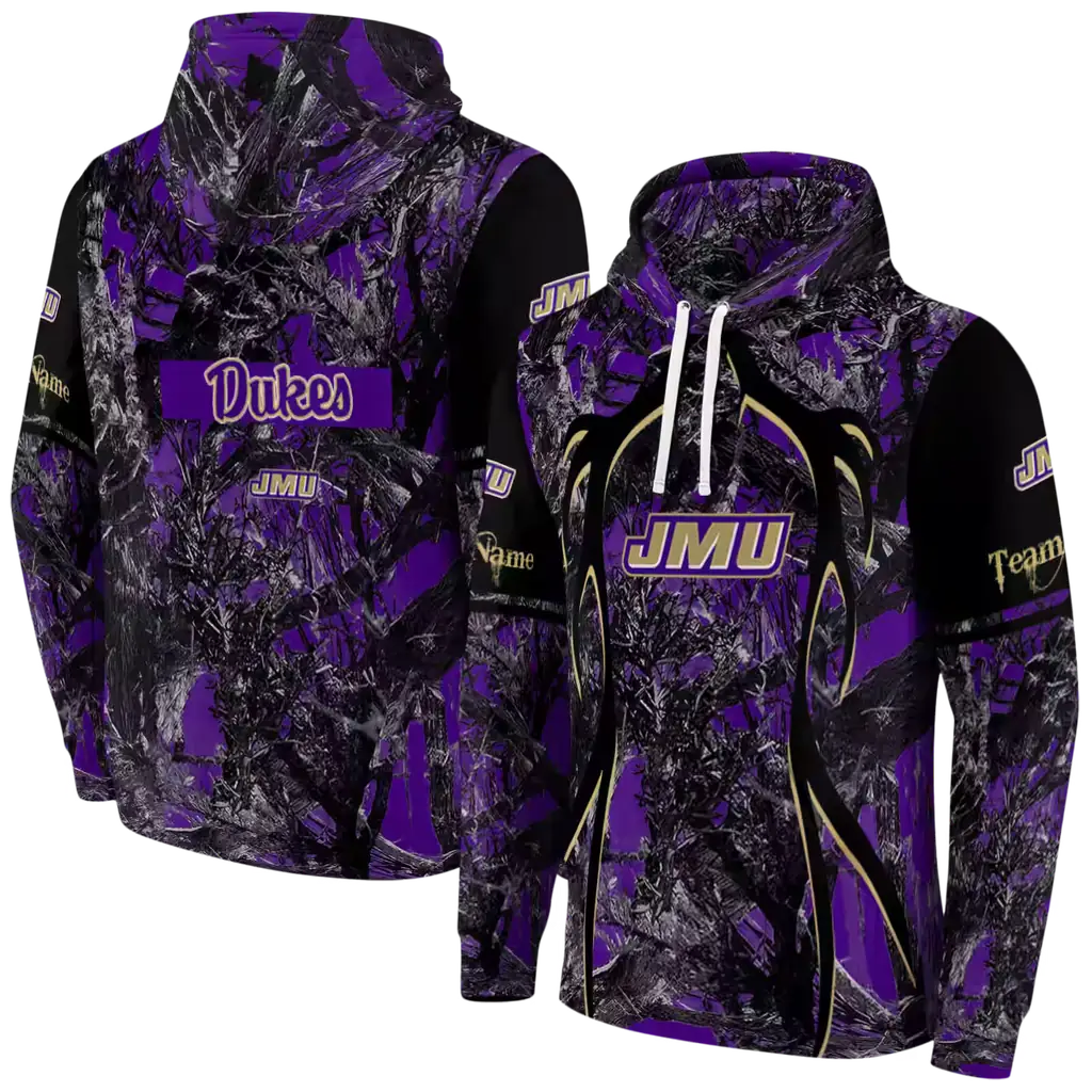 personalized james madison dukes hunting theme purple black hoodie fashion forward personalized james madison dukes hunting theme purple black hoodie fashion forward