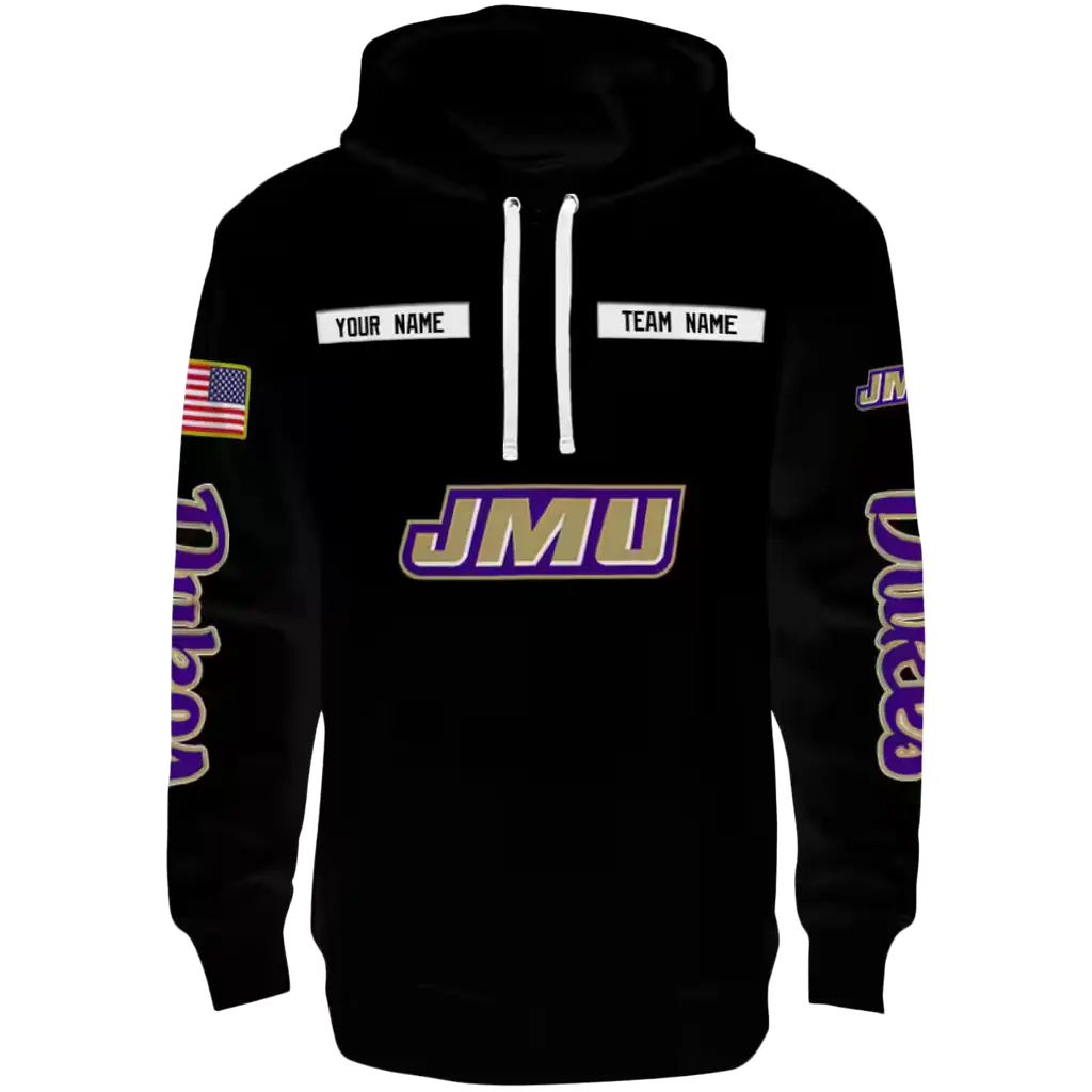 personalized james madison dukes punisher skull black hoodie best selling personalized james madison dukes punisher skull black hoodie best selling