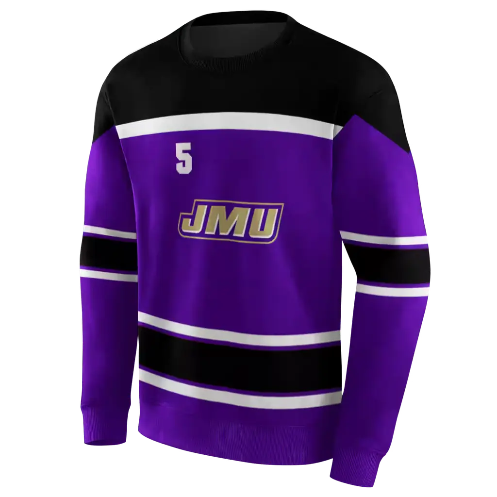 personalized james madison dukes striped pattern purple hoodie new arrival personalized james madison dukes striped pattern purple hoodie new arrival
