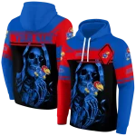 personalized kansas jayhawks grim reaper blue black hoodie best selling