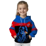 personalized kansas jayhawks grim reaper blue black hoodie best selling