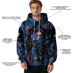 personalized kansas jayhawks hunting theme blue black hoodie best selling