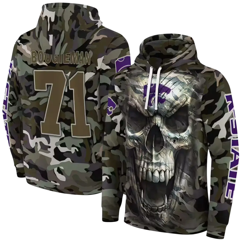 personalized kansas state wildcats camo skull hoodie fashion forward personalized kansas state wildcats camo skull hoodie fashion forward