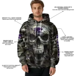 personalized kansas state wildcats camo skull hoodie best selling