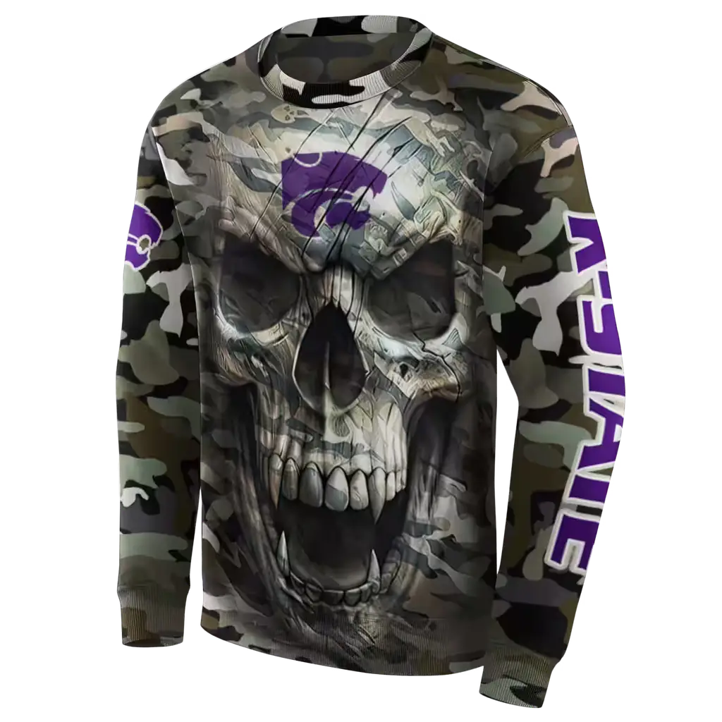 personalized kansas state wildcats camo skull hoodie new arrival personalized kansas state wildcats camo skull hoodie new arrival