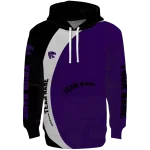 personalized kansas state wildcats minimalist design purple black hoodie best selling