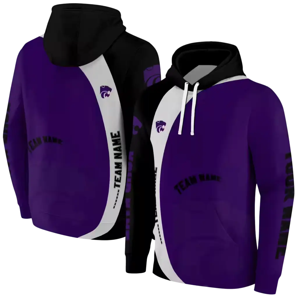 personalized kansas state wildcats minimalist design purple black hoodie fashion forward personalized kansas state wildcats minimalist design purple black hoodie fashion forward