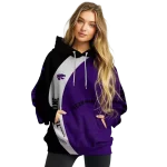 personalized kansas state wildcats minimalist design purple black hoodie best selling