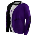 personalized kansas state wildcats minimalist design purple black hoodie best selling