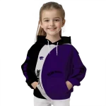 personalized kansas state wildcats minimalist design purple black hoodie best selling