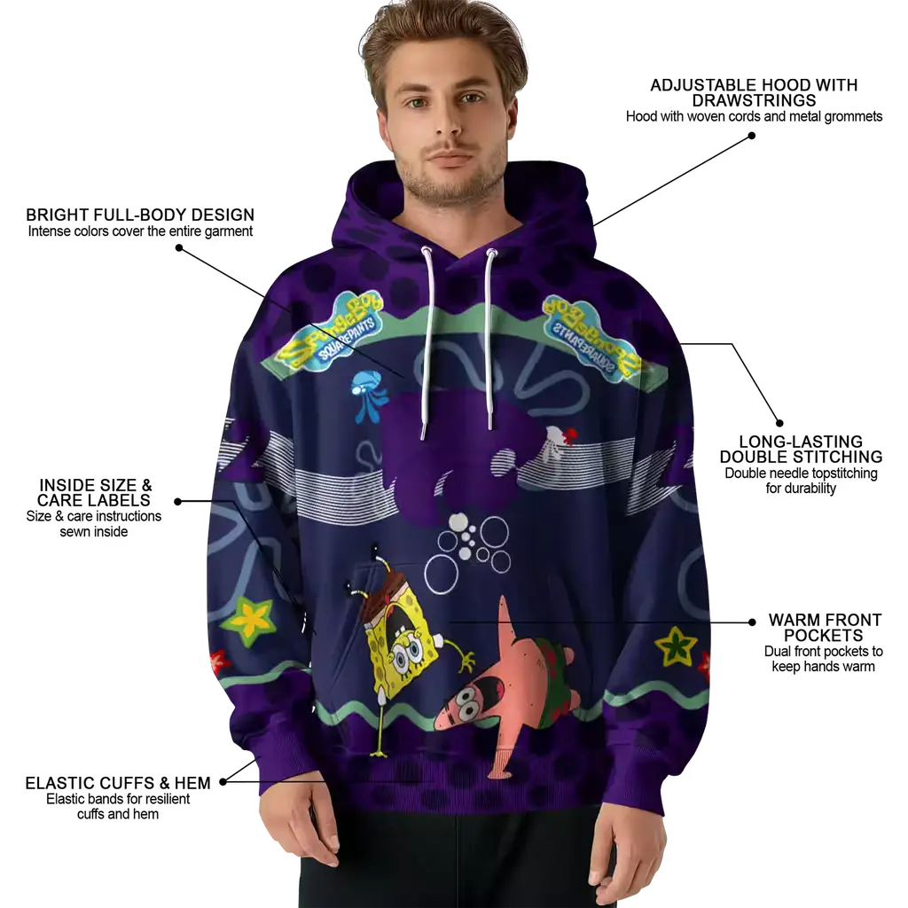 personalized kansas state wildcats spongebob patrick star purple navy hoodie latest model personalized kansas state wildcats spongebob patrick star purple navy hoodie latest model