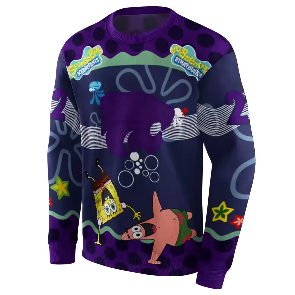 personalized kansas state wildcats spongebob patrick star purple navy hoodie new arrival personalized kansas state wildcats spongebob patrick star purple navy hoodie new arrival