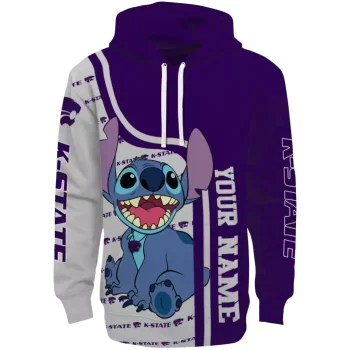personalized kansas state wildcats stitch purple hoodie best selling