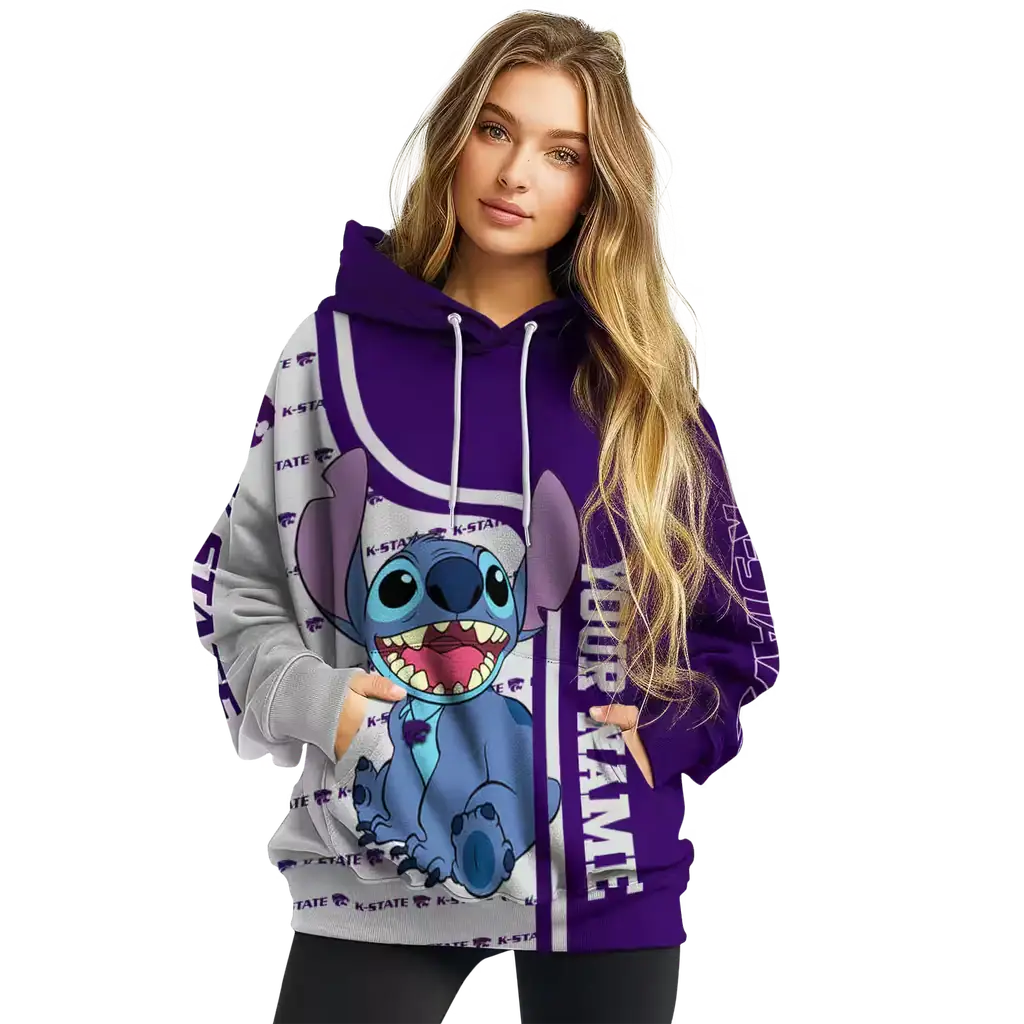 personalized kansas state wildcats stitch purple hoodie high quality personalized kansas state wildcats stitch purple hoodie high quality