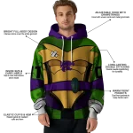 personalized kansas state wildcats superhero armor purple green hoodie best selling