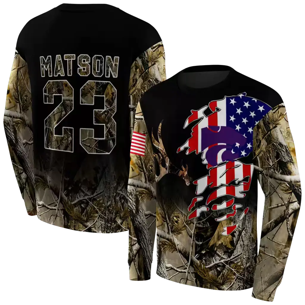 personalized kansas state wildcats tree camo hoodie premium grade personalized kansas state wildcats tree camo hoodie premium grade