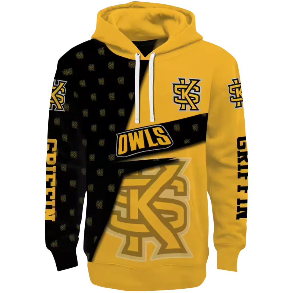 personalized kennesaw state owls abstract shape gold hoodie best selling personalized kennesaw state owls abstract shape gold hoodie best selling