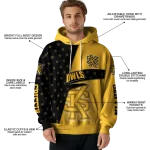 personalized kennesaw state owls abstract shape gold hoodie best selling