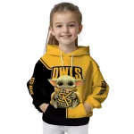 personalized kennesaw state owls baby yoda gold black hoodie best selling