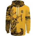 personalized kennesaw state owls deer silhouette gold hoodie best selling