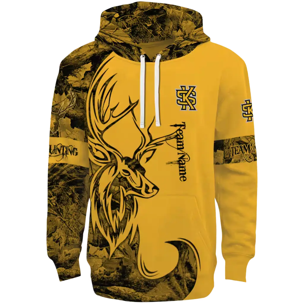 personalized kennesaw state owls deer silhouette gold hoodie best selling personalized kennesaw state owls deer silhouette gold hoodie best selling