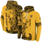 personalized kennesaw state owls deer silhouette gold hoodie best selling