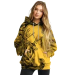 personalized kennesaw state owls deer silhouette gold hoodie best selling