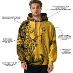 personalized kennesaw state owls deer silhouette gold hoodie best selling