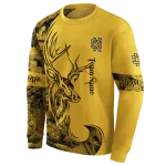 personalized kennesaw state owls deer silhouette gold hoodie best selling