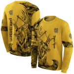 personalized kennesaw state owls deer silhouette gold hoodie best selling