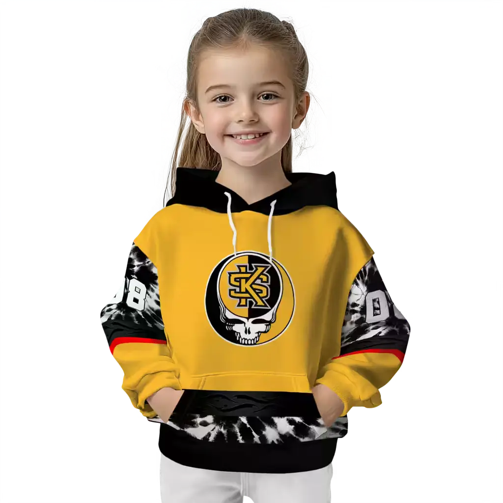 personalized kennesaw state owls grateful vibes gold hoodie top rated personalized kennesaw state owls grateful vibes gold hoodie top rated