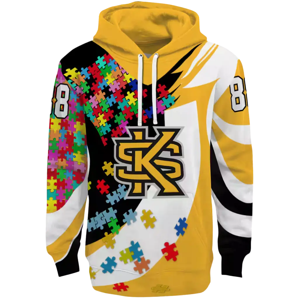 personalized kennesaw state owls puzzle pieces gold hoodie best selling personalized kennesaw state owls puzzle pieces gold hoodie best selling