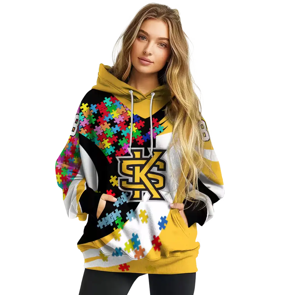 personalized kennesaw state owls puzzle pieces gold hoodie high quality personalized kennesaw state owls puzzle pieces gold hoodie high quality