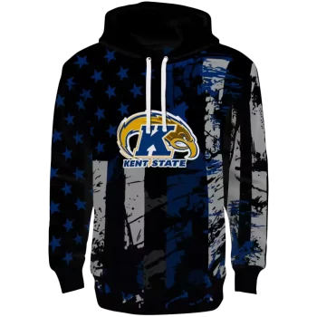 personalized kent state golden flashes distressed flag navy blue black hoodie best selling