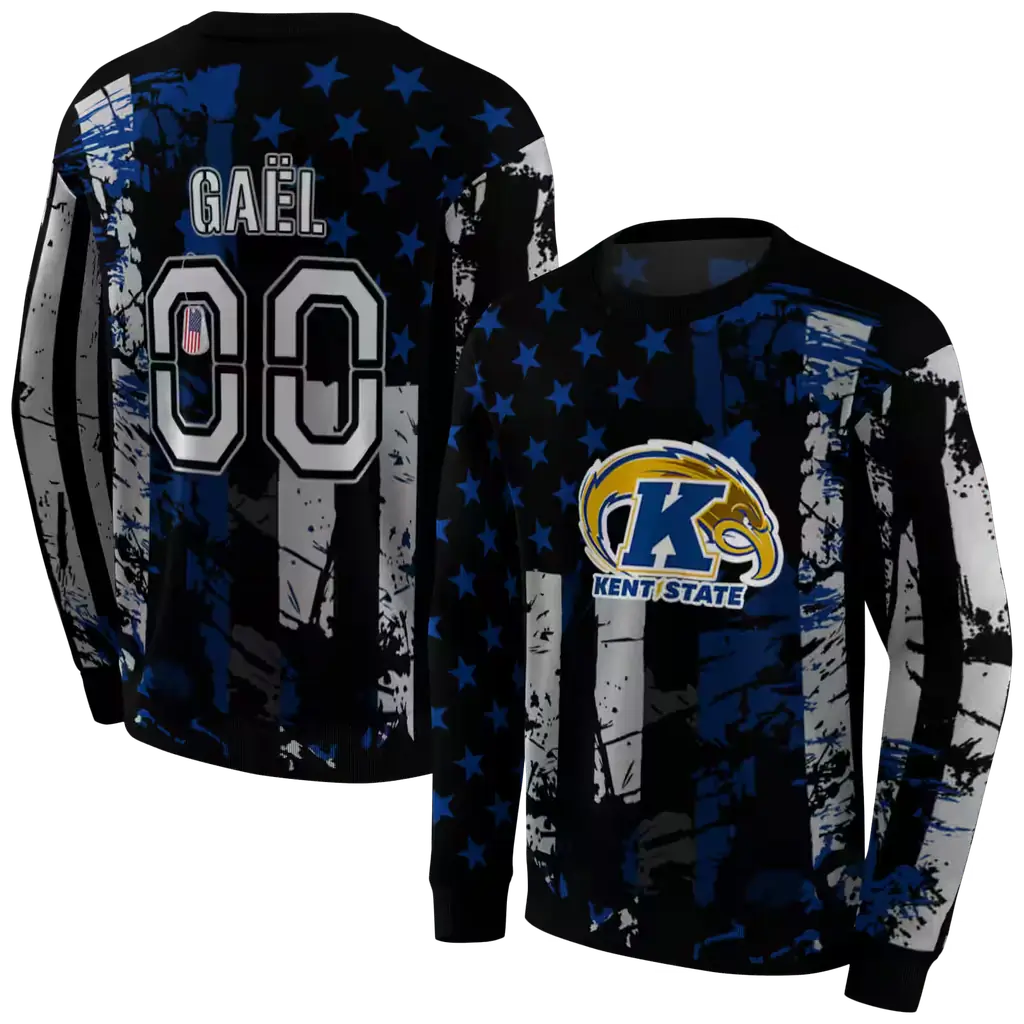 personalized kent state golden flashes distressed flag navy blue black hoodie premium grade personalized kent state golden flashes distressed flag navy blue black hoodie premium grade