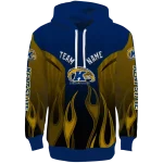 personalized kent state golden flashes flame design navy blue hoodie best selling