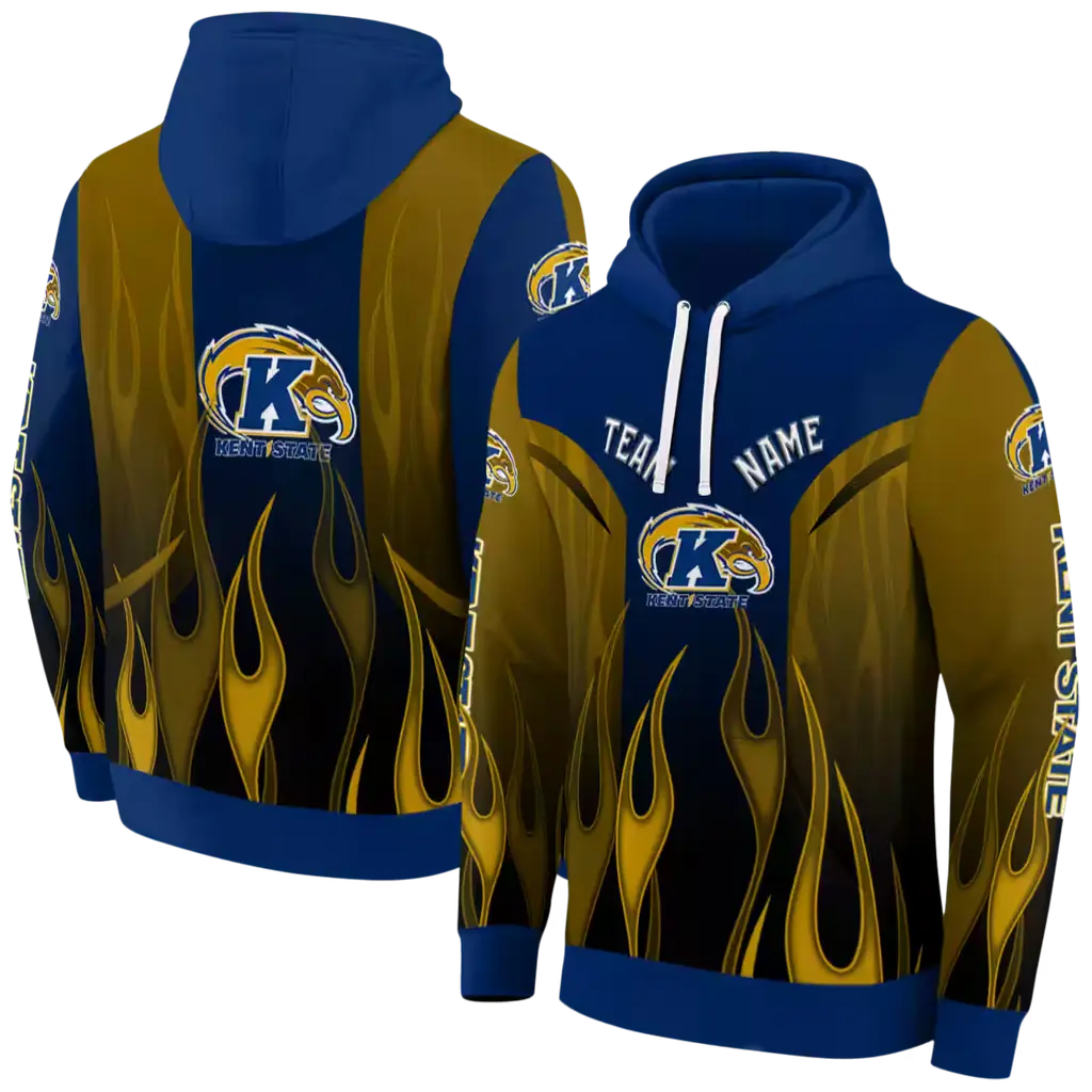 personalized kent state golden flashes flame design navy blue hoodie fashion forward personalized kent state golden flashes flame design navy blue hoodie fashion forward