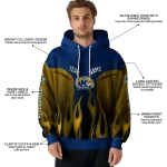 personalized kent state golden flashes flame design navy blue hoodie best selling