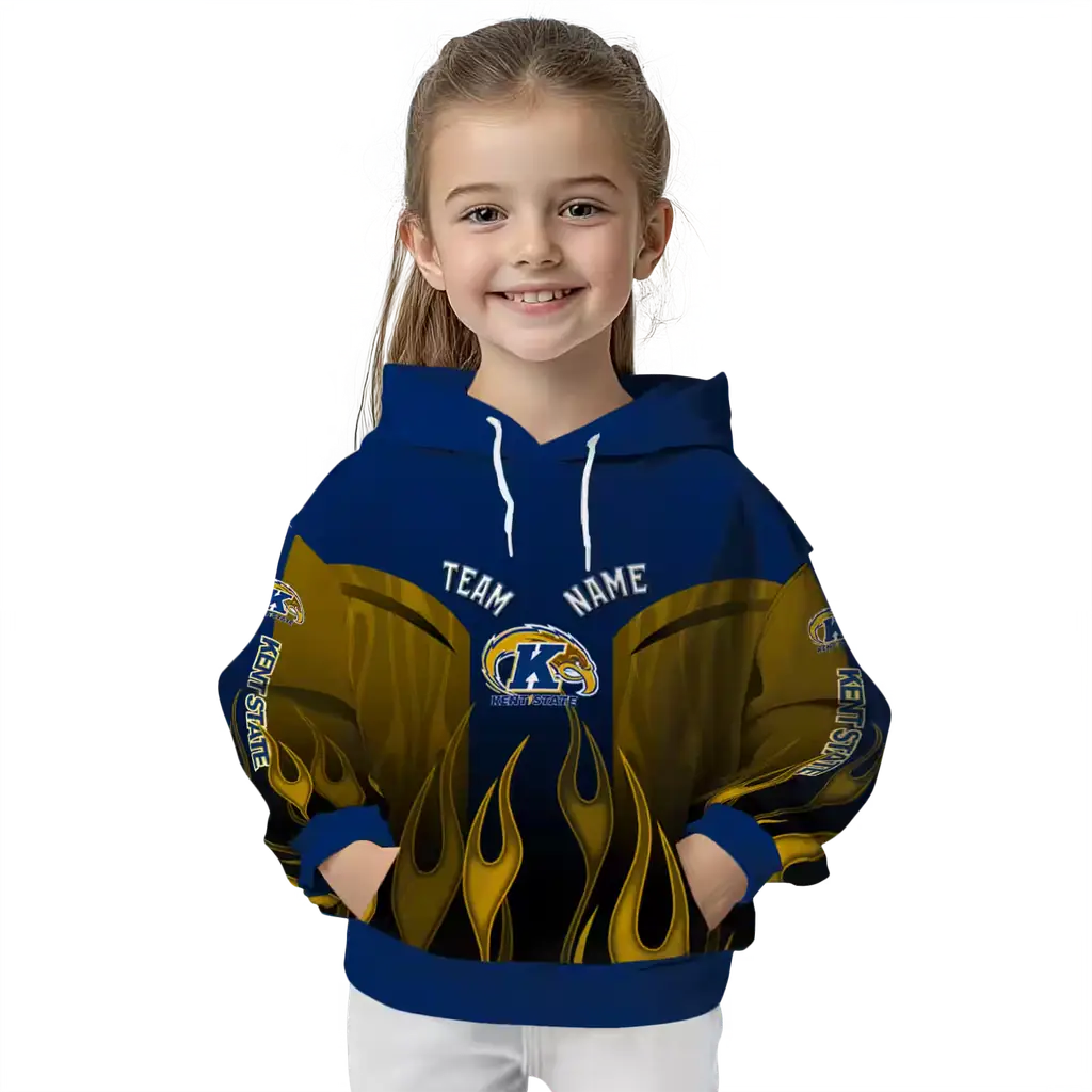 personalized kent state golden flashes flame design navy blue hoodie top rated personalized kent state golden flashes flame design navy blue hoodie top rated