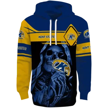 personalized kent state golden flashes grim reaper navy blue black hoodie best selling