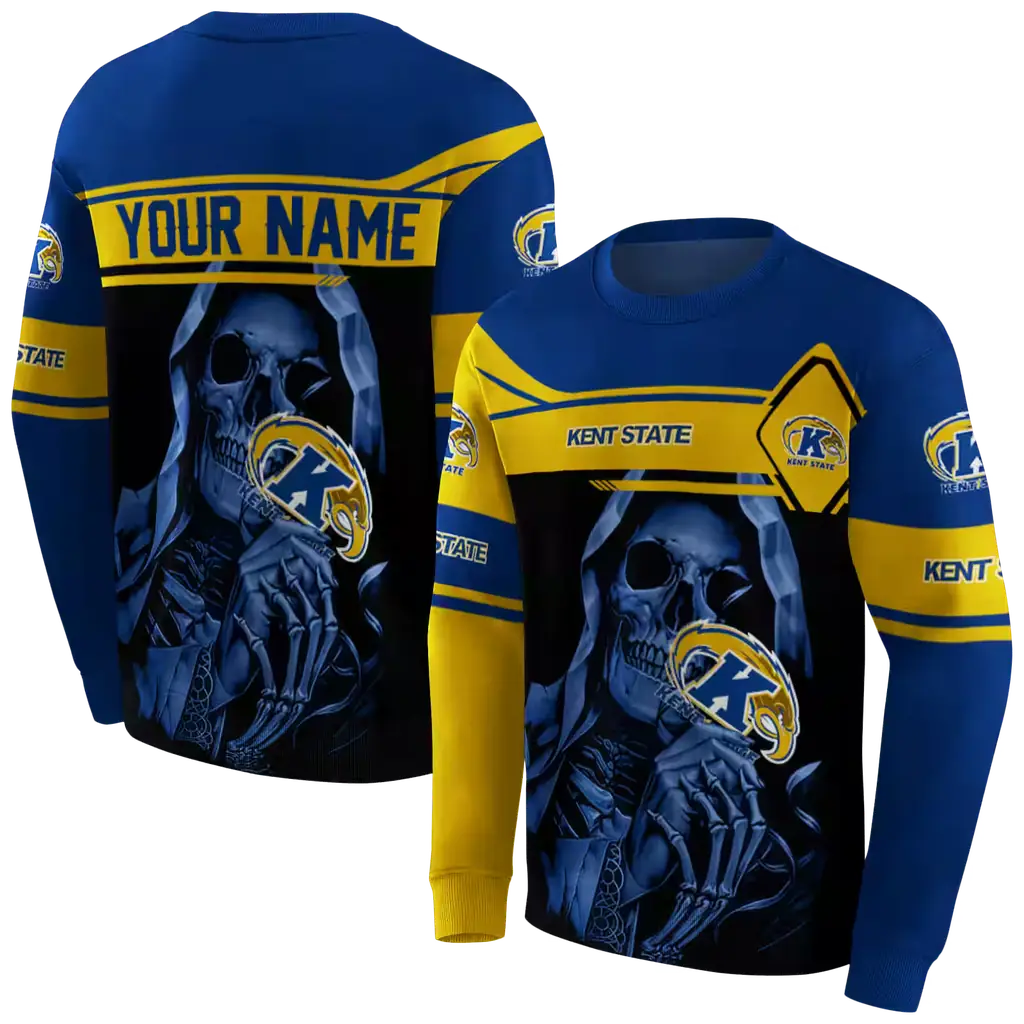 personalized kent state golden flashes grim reaper navy blue black hoodie premium grade personalized kent state golden flashes grim reaper navy blue black hoodie premium grade