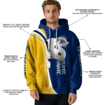 personalized kent state golden flashes peeking snoopy navy blue hoodie best selling
