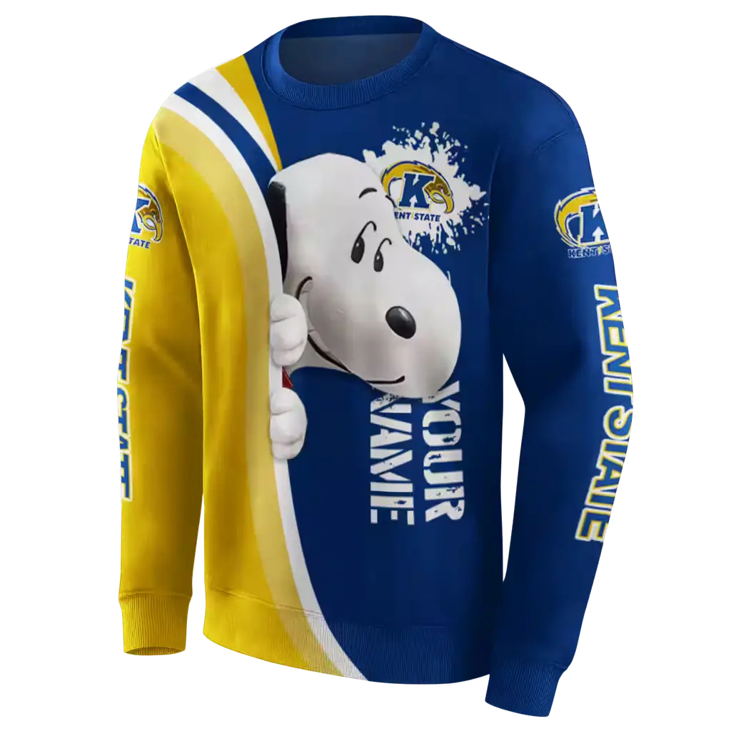 personalized kent state golden flashes peeking snoopy navy blue hoodie new arrival personalized kent state golden flashes peeking snoopy navy blue hoodie new arrival