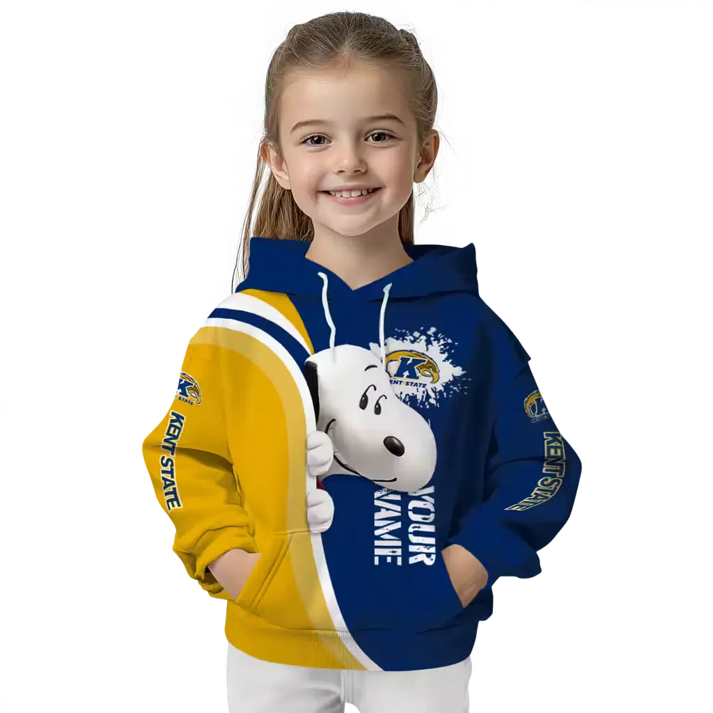 personalized kent state golden flashes peeking snoopy navy blue hoodie top rated personalized kent state golden flashes peeking snoopy navy blue hoodie top rated